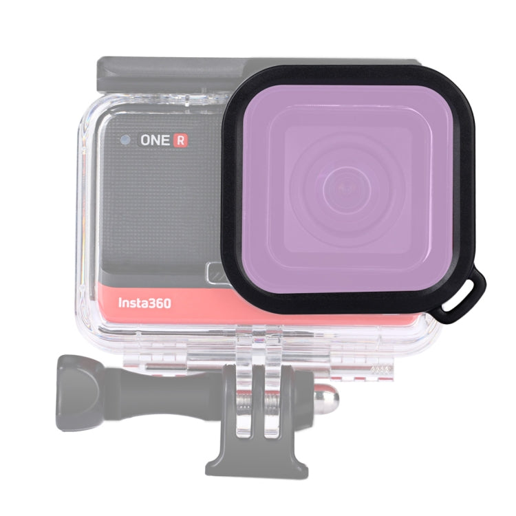Square Housing Diving Color Lens Filter for Insta360 ONE R 4K Edition / 1 inch dition
