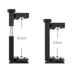 YICHUANG JH-01 Aluminum Alloy Phone Tripod Clip Holder Clamp Adapter for 65-95cm