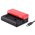 R-R-LF8-CINOR8CA For Insta360 ONE R 4K Panoramic Camera Batteries Charger Fast Charging Dual Charging Interface Charging Base, Batteries Charger