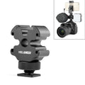 YELANGU YLG0601A A68 3-Head Cold Shoe Mount Adapter Microphone Flash Light Metal Holder Bracket, YELANGU A68 3-Head Cold Shoe