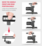 YELANGU C15 YLG0711A Video Camera Cage Stabilizer with Handle & Rail Rod for Nikon Z6 / Z7, YLG0711A