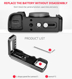 YELANGU YLG0715A 1/4 inch Vertical Shoot Quick Release L Plate Bracket Base Holder for Sony A6300 / A6000 / A6100 / A6400 / A6500, For Sony A6300