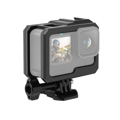 For GoPro HERO10 Black / HERO9 Black ABS Plastic Border Frame Mount Protective Case with Buckle Basic Mount & Screw, ABS Plastic Border Frame