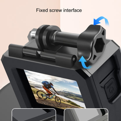 For GoPro HERO10 Black / HERO9 Black ABS Plastic Border Frame Mount Protective Case with Buckle Basic Mount & Screw, ABS Plastic Border Frame