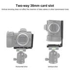 1/4 inch  Vertical Shoot Quick Release L Plate Bracket Base Holder for Nikon Z6 / Z7, For Nikon Z6 / Z7