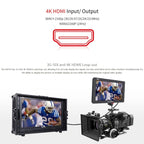FEELWORLD FW703 1920x1200 7 inch IPS Screen HDMI 4K SDI Broadcast Camera Field Monitor, FW703