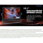 FEELWORLD FW1018SPV1 1920x1200 10.1 inch IPS Screen HD Color LCD Director Camera Field Monitor, FW1018SPV1