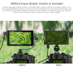 FEELWORLD LUT6S 1920x1080 2600 nits 6 inch IPS Screen HDMI 4K Touch Screen SDI HDI Camera Field Monitor, LUT6S