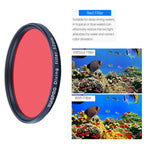 RUIGPRO for GoPro HERO10 Black / HERO9 Black Professional 52mm 52mm 10 in 1 UV+ND2+ND4+ND8+Star 8+ +CPL+Yellow/Red/Purple+10X Close-up Lens Filter with Filter Adapter Ring & Lens Cap