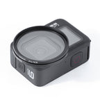 RUIGPRO for GoPro HERO10 Black / HERO9 Black Professional 52mm 52mm 10 in 1 UV+ND2+ND4+ND8+Star 8+ +CPL+Yellow/Red/Purple+10X Close-up Lens Filter with Filter Adapter Ring & Lens Cap