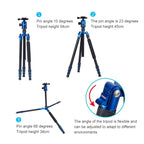 TRIOPO Oubao A-688 Adjustable Portable  Aluminum Alloy Tripod with Ball Head for SLR Camera, A-688
