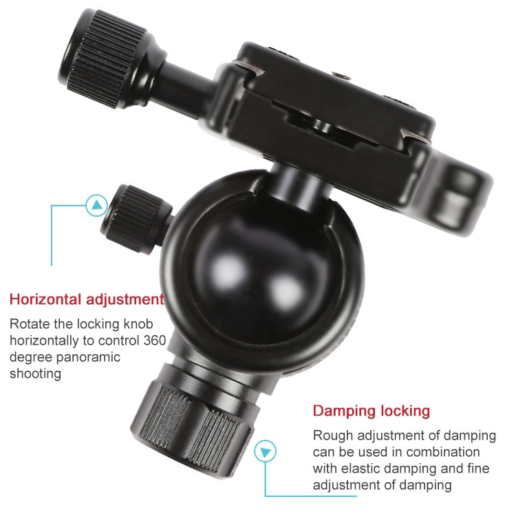 TRIOPO 554 Adjustable Portable  Aluminum Alloy Tripod with D-2A Ball Head for SLR Camera, 554
