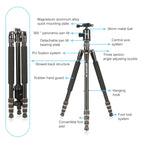 TRIOPO 554 Adjustable Portable  Aluminum Alloy Tripod with D-2A Ball Head for SLR Camera, 554