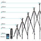 TRIOPO 853 Adjustable Portable Carbon Fiber Tripod with D2-A Ball Head for SLR Camera, 853