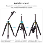 TRIOPO 853 Adjustable Portable Carbon Fiber Tripod with D2-A Ball Head for SLR Camera, 853