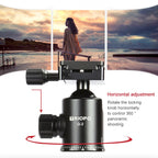 TRIOPO 888 Adjustable Portable Carbon Fiber Tripod with Q-2 Ball Head for SLR Camera, Pipe diameter: 28cm, 888