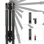 TRIOPO 888 Adjustable Portable Carbon Fiber Tripod with Q-2 Ball Head for SLR Camera, Pipe diameter: 28cm, 888