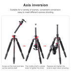 TRIOPO 888 Adjustable Portable Carbon Fiber Tripod with Q-2 Ball Head for SLR Camera, Pipe diameter: 28cm, 888