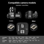 TRIOPO G2 Wireless Flash Trigger 2.4G Receiving / Transmitting Dual Purpose TTL High-speed Trigger for Nikon Camera, G2 For Nikon Camera