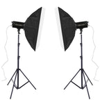 TRIOPO Oubao TTR600W 70x100cm Studio Softbox + Tripod Mount + 2x E27 150W Light Bulb Photography Lighting Tow Piece Set, TTR600W