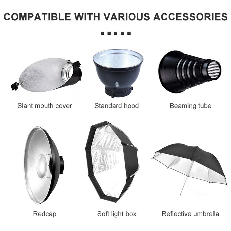 TRIOPO Oubao TTR600W 70x100cm Studio Softbox + Tripod Mount + 2x E27 150W Light Bulb Photography Lighting Tow Piece Set, TTR600W