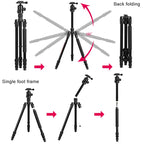 TRIOPO Oubao TA300 Adjustable Portable Aluminum Alloy Tripod with Ball Head for SLR Camera, TA300