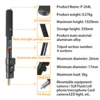 BEXIN P-264L Portable Outdoor Photography Camera Aluminum Alloy Hand-held Lamp Stand Monopod, P-264L