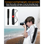 BEXIN P256A Portable Travel Outdoor DSLR Camera Aluminum Alloy Monopod Holder, P256A