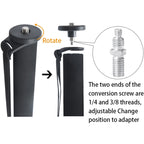 BEXIN P285-A Portable Travel Outdoor DSLR Camera Aluminum Alloy Monopod Holder, P285-A