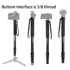 BEXIN P285-A Portable Travel Outdoor DSLR Camera Aluminum Alloy Monopod Holder, P285-A