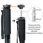 BEXIN P308A Portable Travel Outdoor DSLR Camera Aluminum Alloy Monopod Holder, P308A