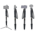 BEXIN P285-C Portable Travel Outdoor DSLR Camera Carbon Fiber Monopod Holder, P285-C
