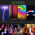 LUXCeO P7RGB Pro Colorful Photo LED Stick Video Light APP Control Adjustable Color Temperature Waterproof Handheld LED Fill Light with Remote Control, P7RGB Pro