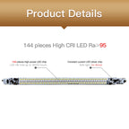 LUXCeO P7RGB Colorful Photo LED Stick Video Light APP Control Adjustable Color Temperature Waterproof Handheld LED Fill Light with Remote Control, P7RGB