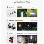 LUXCeO P7RGB Colorful Photo LED Stick Video Light APP Control Adjustable Color Temperature Waterproof Handheld LED Fill Light with Remote Control, P7RGB
