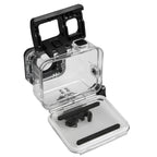 For GoPro HERO5 30m Waterproof PC & ABS Housing Protective Case + Touch Back Cover with Buckle Basic Mount & Long Screw, Backcover Size: 7 x 6 cm, Protective Case