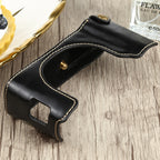 1/4 inch Thread PU Leather Camera Half Case Base for FUJIFILM X100V, For FUJIFILM X100V