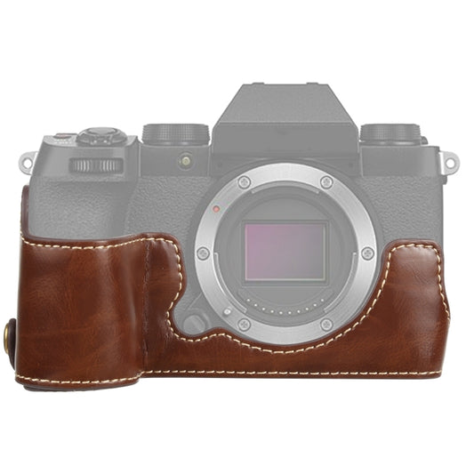 1/4 inch Thread PU Leather Camera Half Case Base for FUJIFILM X-S10, Fr FUJIFILM X-S10, For FUJIFILM X-S10