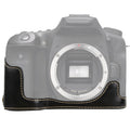 1/4 inch Thread PU Leather Camera Half Case Base for Canon EOS 90D, For Canon EOS 90D
