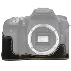 1/4 inch Thread PU Leather Camera Half Case Base for Canon EOS 90D, For Canon EOS 90D