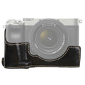 1/4 inch Thread PU Leather Camera Half Case Base for Sony ILCE-7C/A7C, For Sony ILCE-7C/A7C