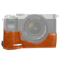 1/4 inch Thread PU Leather Camera Half Case Base for Sony ILCE-7C/A7C, For Sony ILCE-7C/A7C
