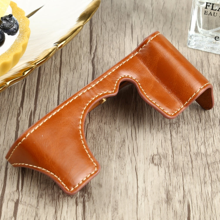 1/4 inch Thread PU Leather Camera Half Case Base for FUJIFILM XT200, For FUJIFILM XT200