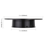 25cm 360 Degree Electric Rotating Mirror Surface Turntable Display Stand Video Shooting Props Turntable for Photography, Load 3kg, Powered by Battery, 25cm Mirror/Powered by Battery(WB), 25cm Mirror/Powered by Battery(B), 25cm Mirror/Powered by Battery(W)