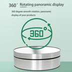 12cm 360 Degree Rotating Turntable Mirror Electric Display Stand Video Shooting Props Turntable, Load: 3kg, 12cm Mirror Black, 12cm Mirror White