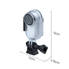 30m Underwater Waterproof Housing Protective Case for Insta360 GO 2, with Base Adapter & Screw, For Insta360 GO 2