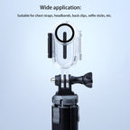 30m Underwater Waterproof Housing Protective Case for Insta360 GO 2, with Base Adapter & Screw, For Insta360 GO 2