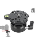BEXIN DY-60N 3/8 inch Thread Dome Professional Tripod Leveling 360 Degree Panorama Head Base with Bubble Level & 3/8 inch Screw Adapter, DY-60N 3/8 inch