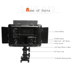Godox LED308C II 308LEDs Dimmable Photography Light 860LUX Professional Vlogging Video & Photo Studio Light for Canon / Nikon DSLR Cameras