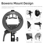 Godox S2 Speedlite S-Type Bracket Bowens Mount Flash S-type Holder Bracket